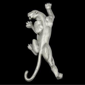 Large JJ Jonette Jewelry Pewter
Panther Brooch 1986 Vintage